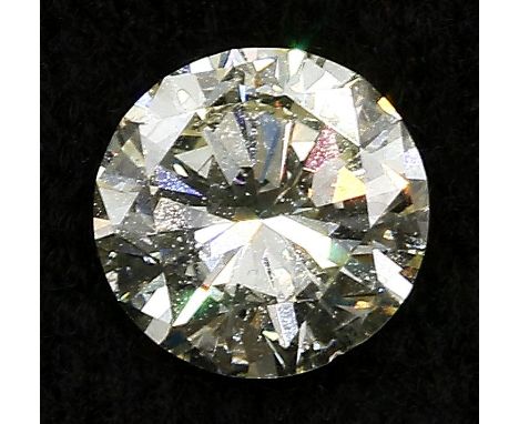 Hellgelber Brillant, ca. 2 ct. Fancy Light Yellow/si1. Rundiste best.