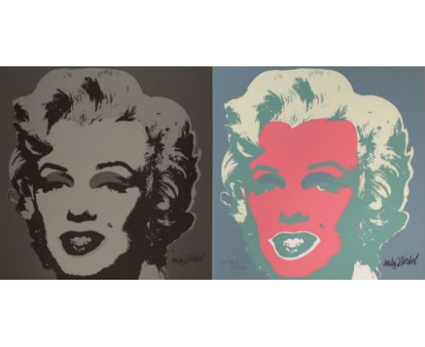 Warhol, Andy (1928 Pittsburgh/PA  – New York City 1987), nach Set von fünf verschiedenen Versionen der "MARILYN". Digital Pri