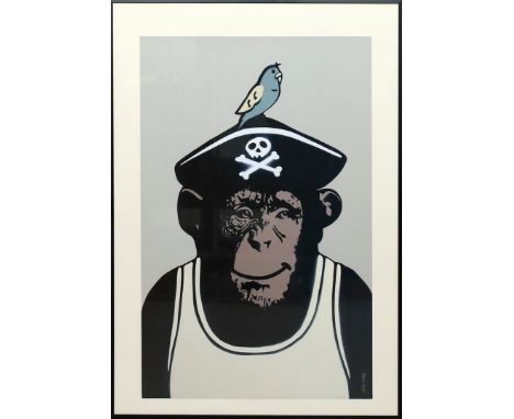 Käpten Nobbi - aka Paul Sous (geb. 1990 in Stolberg) Old School Käpten Nobbi. Giclee Print/Hahnemühle, re. u. handschriftlich