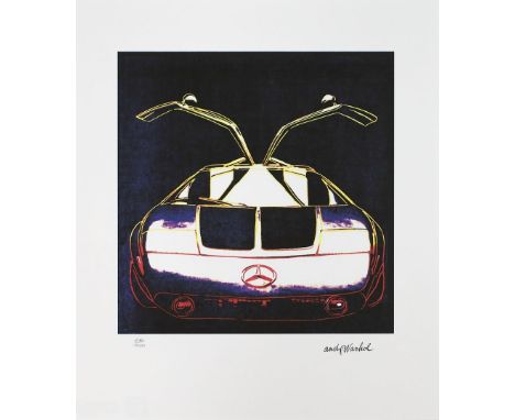 Warhol, Andy (1928 Pittsburgh/PA  – New York City 1987), nach Mercedes C111. Digital Print/Papier, re. u. im Druck bez. und l