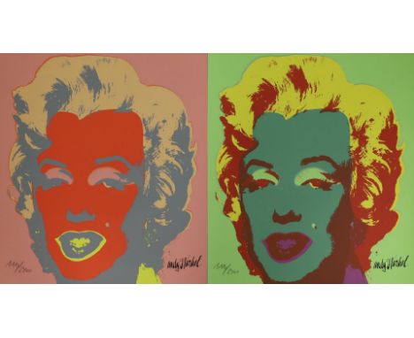 Warhol, Andy (1928 Pittsburgh/PA  – New York City 1987), nach Set von fünf verschiedenen Versionen der "MARILYN". Digital Pri