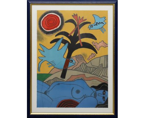 Corneille (1922 Lüttich - Auvers-sur-Oise 2010) "L'Extase de l'Arbre". Farblithographie, re. u. mit Bleistift sign., dat. (19