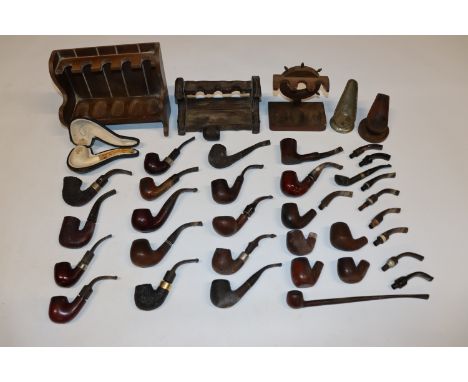 A box of various pipes and pipe racks
