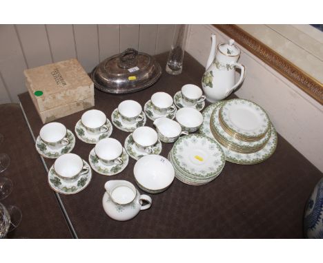 A collection of Royal Doulton Ashmont and Royal Worcester Mathon tea and coffee ware