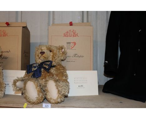 A Steiff Teddy bear with box and certificate