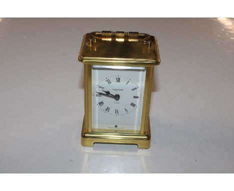A Bayard brass cased carriage clock