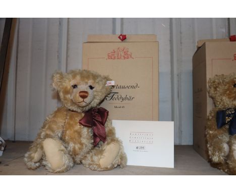A Steiff Teddy bear with box and certificate