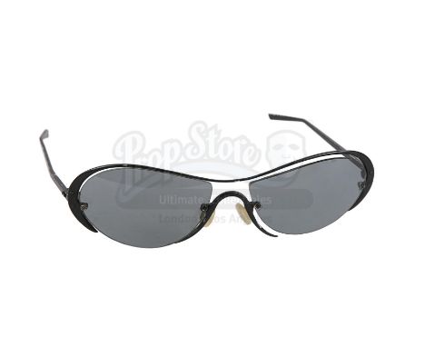 Trinity's (Carrie-Anne Moss) sunglasses from the Wachowskis' sci-fi action film The Matrix. Trinity wore her sunglasses throu