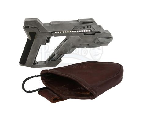 A light-up Asuran Replicator stunner and holster from the sci-fi television show Stargate: Atlantis. Asuran Replicators used 