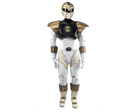 A White Ranger (Jason David Frank) costume from Bryan Spicer's big screen adaptation of the hit children's television series 