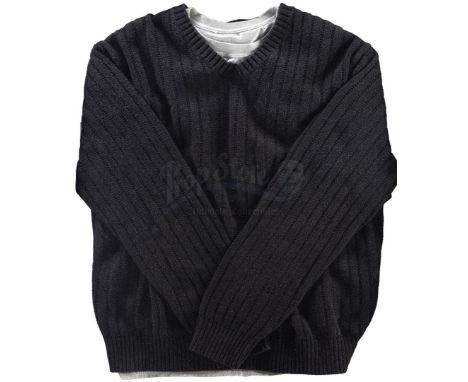 Rocky Balboa's (Sylvester Stallone) framed sweater and T-shirt from Ryan Coogler's sports drama Creed. Balboa wore his sweate