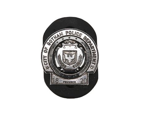 James Gordon's (Gary Oldman) police badge from Christopher Nolan's superhero film Batman Begins. Sergeant Gordon wore his bad