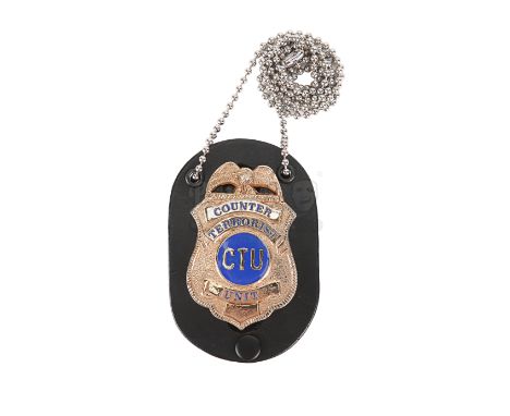 Jack Bauer's (Kiefer Sutherland) CTU badge from the award-winning Fox television series 24. Counter-terrorist agent Bauer wor