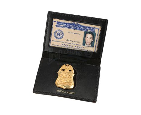Johnny Utah's (Keanu Reeves) prototype FBI badge from Kathryn Bigelow's action thriller Point Break. Utah carried his badge w
