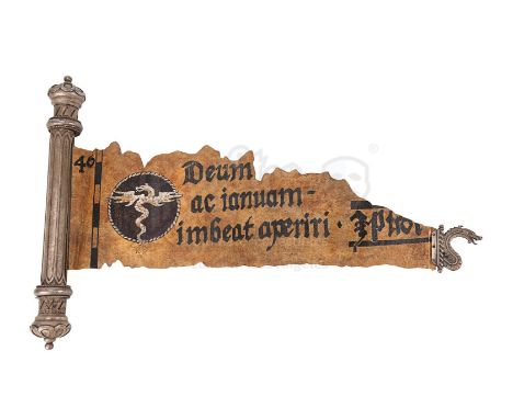 A torn mirror door painting scroll from Stephen Sommers' fantasy-adventure film Van Helsing. The scroll was first handed to V