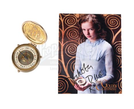 Lyra's (Dakota Blue Richards) practical hero alethiometer from Chris Weitz's fantasy adventure The Golden Compass. The alethi