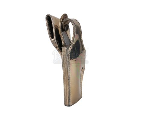 The T-1000's (Robert Patrick) chrome holster from James Cameron's sci-fi action sequel Terminator 2: Judgment Day. Sent from 