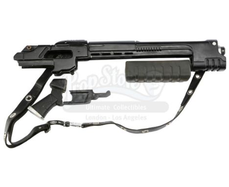 Judge Fargo's (Max von Sydow) screen-matched shotgun components from Danny Cannon's sci-fi adventure Judge Dredd. These compo