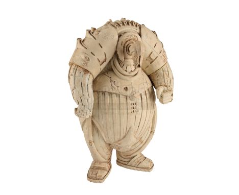 A Mondoshawan maquette from the production of Luc Besson's sci-fi adventure The Fifth Element. Mondoshawan aliens exited thei