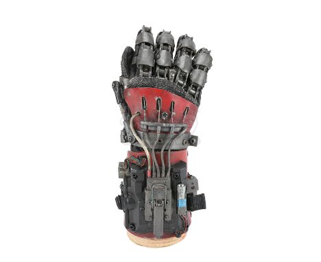Ash's (Bruce Campbell) mechanical hand from the comedy-horror TV show Ash vs Evil Dead. Ash's new hand was built by Pablo (Ra