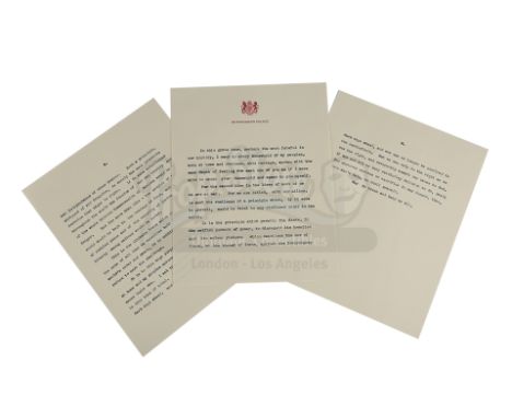 King George VI's (Colin Firth) speech from Tom Hooper's historical drama The King's Speech. King George performed his speech 