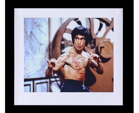 A limited-edition print of Bruce Lee from Robert Clouse's martial arts film Enter The Dragon. Printed in colour on HahnemÃƒÂ¼