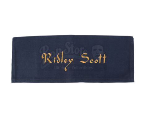 Ridley Scott's chair back from the production of his Oscar®-winning historical epic Gladiator. Cast and crew use distinctive 