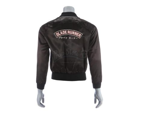 A crew jacket from the production of Ridley Scott's sci-fi classic Blade Runner. Satin jackets like these were gifted to crew