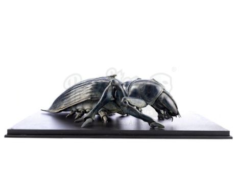 A Tanker Bug maquette from Paul Verhoeven's sci-fi satire Starship Troopers. Mobile Infantryman Johnny Rico (Casper Van Dien)
