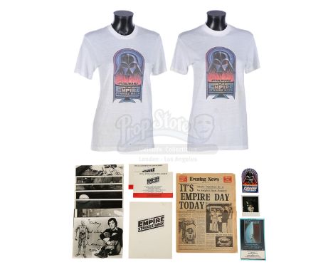 A collection of items from the production of the original Star Wars trilogy. Originally obtained from set decoration assistan
