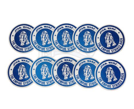 A collection of ten R2-D2 drinking mats from the promotion of Irvin Kershner's Star Wars: The Empire Strikes Back. Drinking m