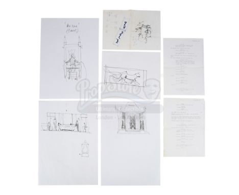 Five sketches by Ridley Scott from the productions of his historical epics Gladiator and Kingdom of Heaven. The collection co