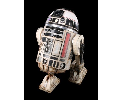 A light-up remote-control R2-S8 droid from Ron Howard's Solo: A Star Wars Story. The astromech droid R2-S8 was seen displayin