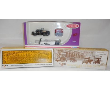 Corgi. Transport of the 30's. R2499 'The Times' Thorneycroft bus and Model T Ford van.; 'Bryant and May'&nbsp; Thorneycroft b