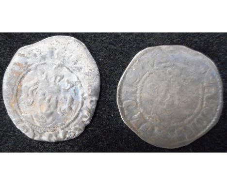 England. Silver penny. Edw. I. London. (2)&nbsp;(From the Beaumont Hoard which was found in 1884 when two labourers were cutt