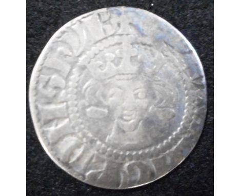 England. Silver penny. Edw. I. Canterbury.&nbsp;(From the Beaumont Hoard which was found in 1884 when two labourers were cutt