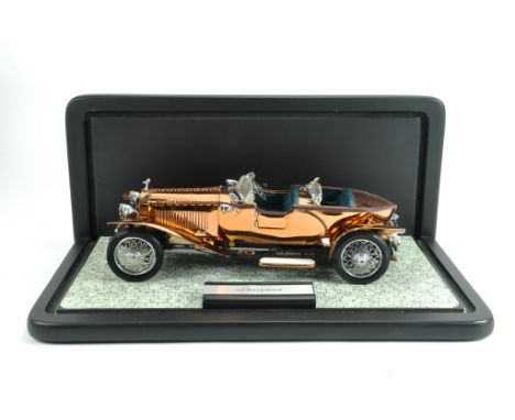 Franklin Mint 1/24 scale Copper 1921 Rolls Royce Silver Ghost. Complete with Packaging and display Case. Near Mint