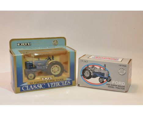 Ertl 1/32 Scale Fordson Super Major plus Ford 5000 Diesel special edition tractor models. Mint in Boxes. (2)