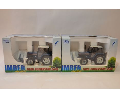 Imber Models 1/32 scale Ford 6640 4WD SLE Tractor plus 5640 SLE 4WD. Limited Edition. Mint in Boxes. (2)