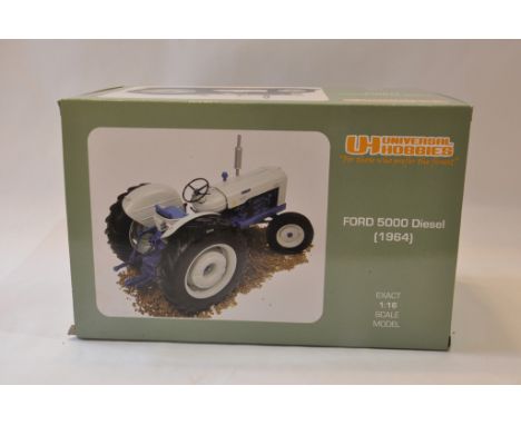 Universal Hobbies 1/16 scale Ford 5000 Diesel Tractor. Mint in Box.