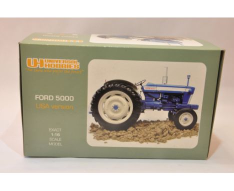 Universal Hobbies 1/16 Scale Ford 5000 Tractor. US Edition. Near Mint in Box.