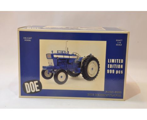 Universal Hobbies 1/16 scale Ford 5000 Doe Demonstrator Tractor. Mint in Box.