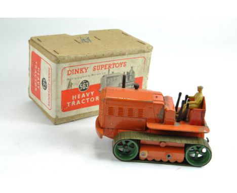Dinky No. 563 Heavy Tractor. Orange. Fair Plus in Fair Box.