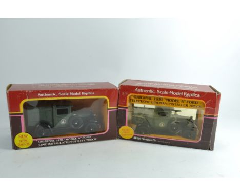 Unusual The Yorkshire Co, Authentic Scale Model Replica Duo of Diecast Trucks. Near Mint with Boxes. (2)