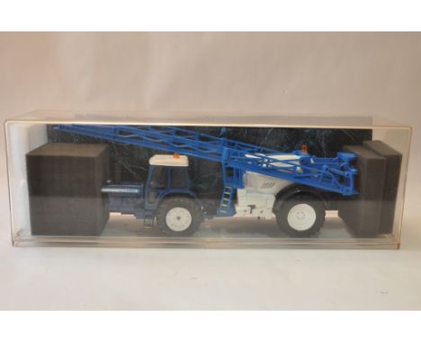 Unique and Bespoke Presentation piece comprising Britains Ford TW15 Tractor and Sprayer . One only. 