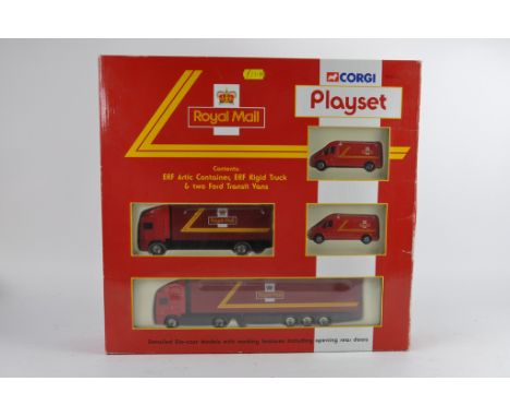 Corgi 1/64 scale Royal Mail Playset. Near Mint. 