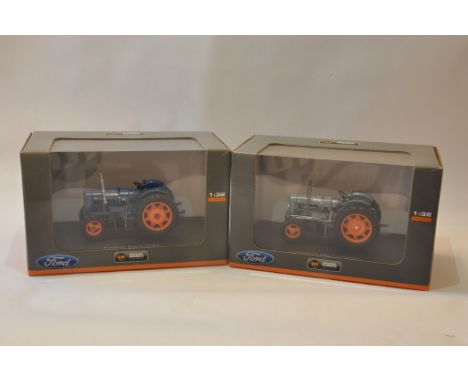 Universal Hobbies 1/32 Fordson Power Major plus Fordson Power Major Special Launch Edition Tractor models. Mint in Boxes. (2)