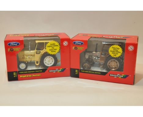 Britains 1/32 Ford 5000 Gun Metal plus Ford 5000 Highway Tractor Duo. Special Editions for FTF. Mint in Boxes. (2)