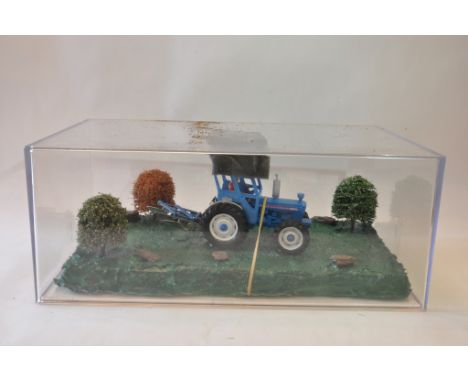 Bespoke Presentation of 1/32 Roadless Ploughmaster Tractor at work. Excellent. 