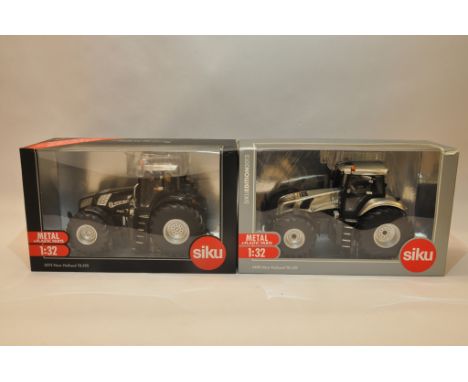 Siku 1/32 New Holland T8.390 Black Edition plus New Holland T8.420 Model of the Year Tractor Duo. Mint in Boxes. (2)